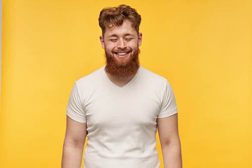 Portrait of a redhead man